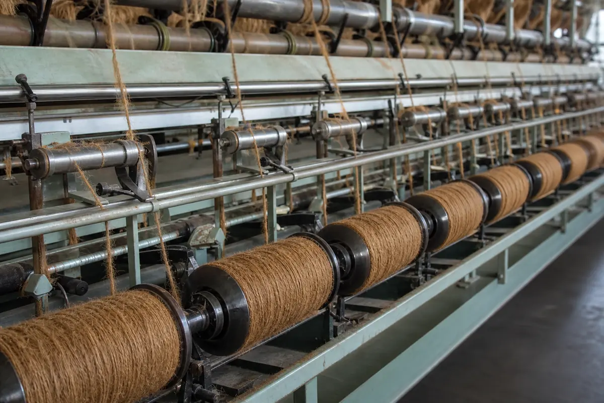 Coir yarn production machinery